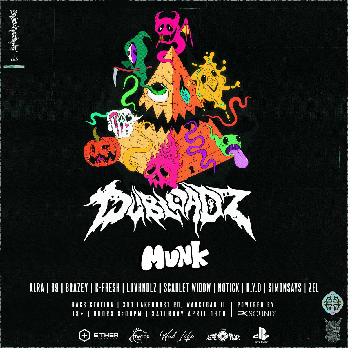 Wub Life (@wublifeent) on Twitter photo ππ¨ππ πππ‘ππ¨π£// Joining <a href="/Dubloadz/">Dubloadzγ</a> return to Bass Station are some insanely talented local heros that are crushing it right now: Munk, Alra, B9, K-Fresh, Luvhndlz, Scarlet Widow, Notick, R.Y.D, SimonSays, Zel!
9 days away! β> Wublifent.com ππ¨ππ πππ‘ππ¨π£// Joining <a href="/Dubloadz/">Dubloadzγ</a> return to Bass Station are some insanely talented local heros that are crushing it right now: Munk, Alra, B9, K-Fresh, Luvhndlz, Scarlet Widow, Notick, R.Y.D, SimonSays, Zel!
9 days away! β> Wublifent.com