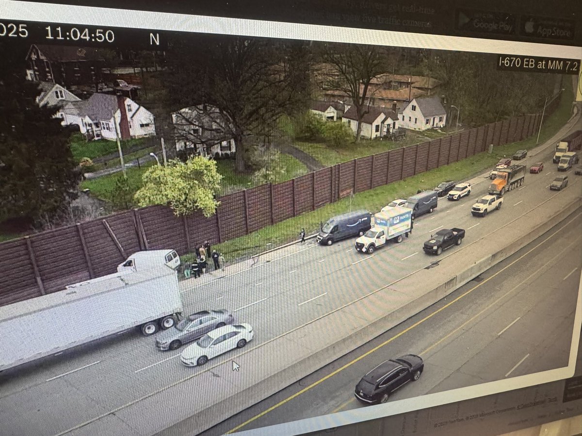 670 WB crash - near 5th Ave <a href="/wsyx6/">WSYX ABC 6</a> <a href="/fox28columbus/">FOX 28 Columbus</a> #GDCTeamTraffic