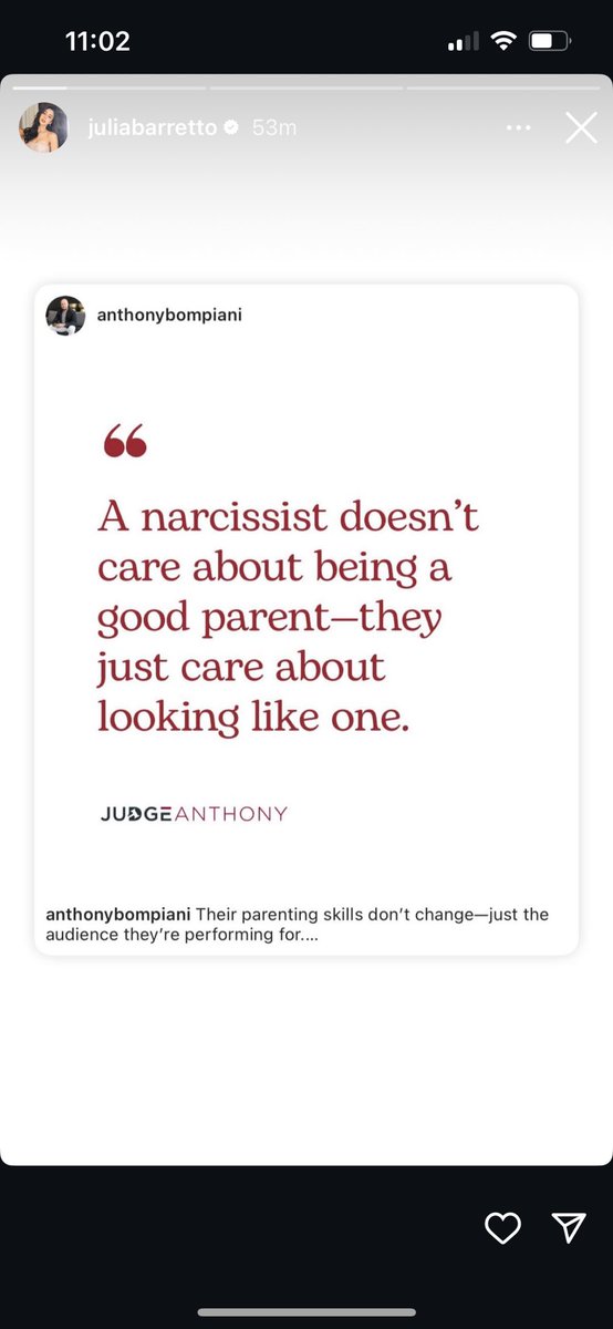 auntieselina_'s tweet photo. Just in: Julia Barretto, may IG stories tungkol sa isang narcissist. https://t.co/aot1XFIhMq