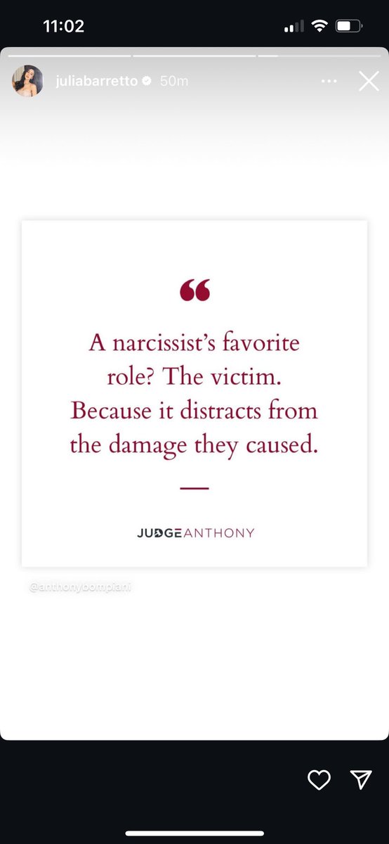 auntieselina_'s tweet photo. Just in: Julia Barretto, may IG stories tungkol sa isang narcissist. https://t.co/aot1XFIhMq