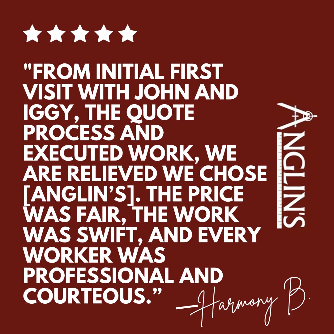 AnglinRepair's tweet image. Harmony,
Thank you for taking the time to give us such an outstanding review! We are so happy that we we’re able to come in and fix your foundation on your home. Should you ever need any work done in the future, please reach out to us!