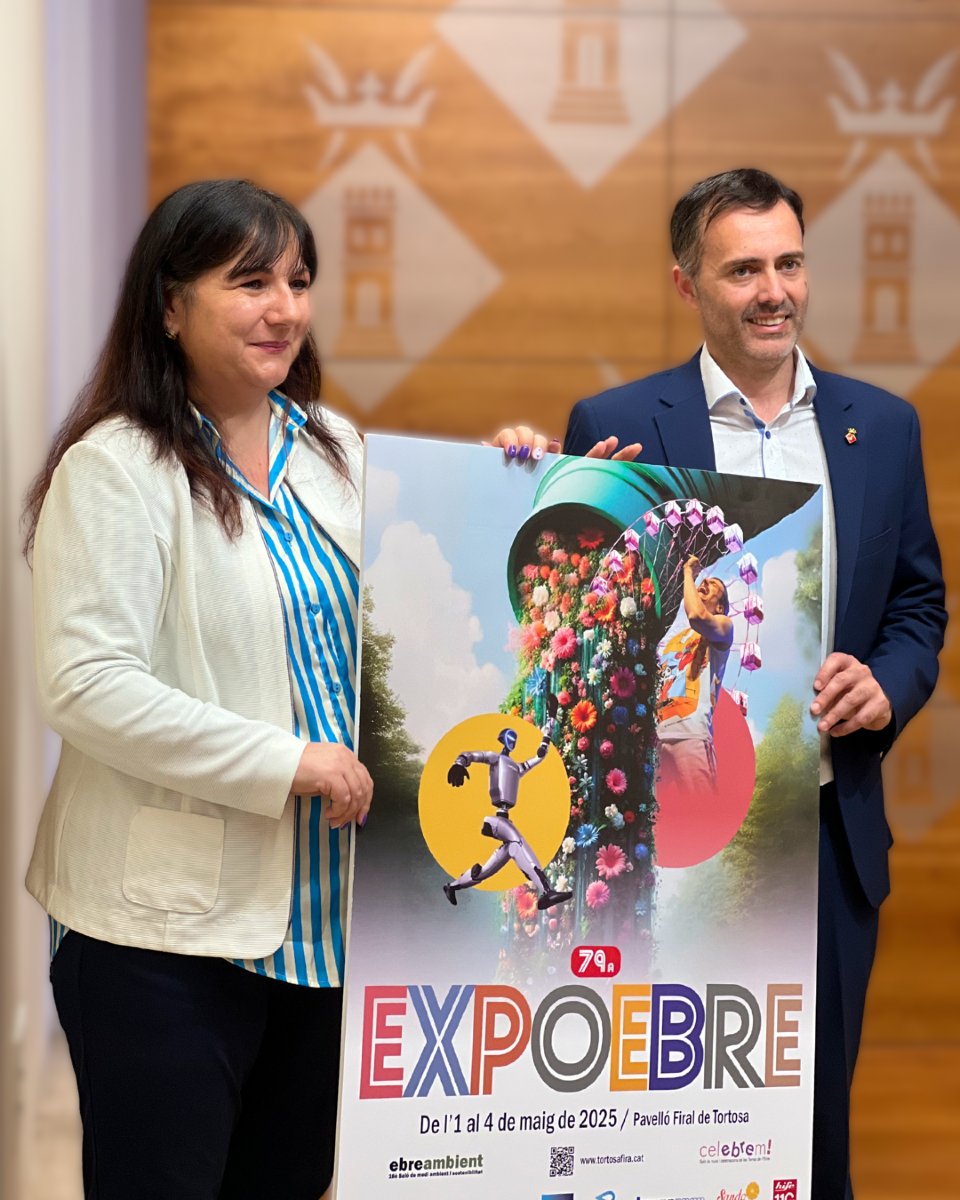 📢 La 79a edició d'Expoebre convertirà el pavelló firal en un espai verd 🌿 i millorarà l’experiència dels visitants de l'1 al 4 de maig. 

Reserveu-vos les dates! ✅ Entrada gratuïta

Consulta totes les novetats ➡️ www2.tortosa.cat/noticies/notic…

#FiraTortosa #Expoebre2025 #Tortosa