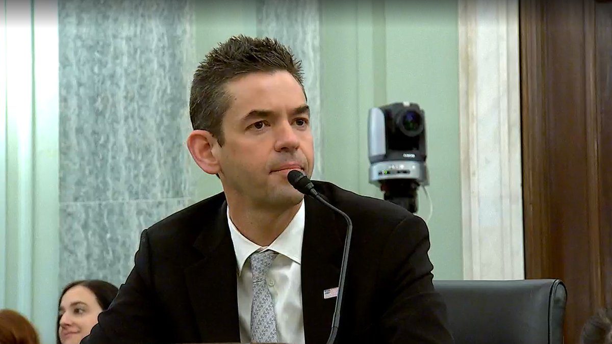 Astralytical's tweet photo. Jared Isaacman was questioned by the Senate yesterday about his plans for NASA. The Senators' top priorities:

• Permanent Moon presence, then Mars

• ISS not deorbited before 2030

• Global leadership to counter China

• Potential conflicts of interest with SpaceX/Elon Musk. https://t.co/HekIDQKpbq