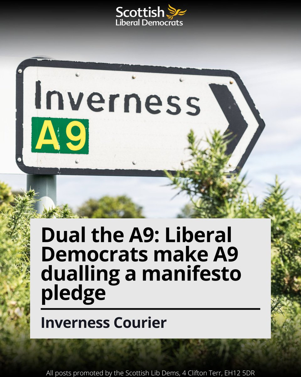 scotlibdems's tweet photo. It took NASA 11 years to put a man on the moon but it’s been almost 20 years since the SNP came to power with a promise to dual the A9.

Dualling the A9 is so important, not just for the Highland economy but also for road safety. https://t.co/k2PrVQoEW9