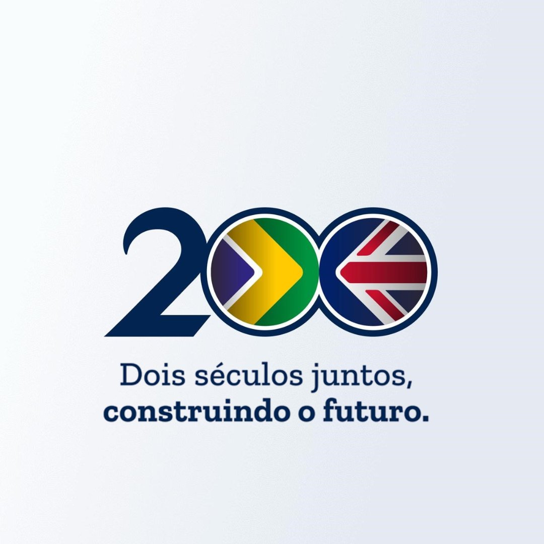 Em 2025, comemoram-se 200 anos de relações diplomáticas entre Brasil e Reino Unido. Ao longo deste ano, serão promovidas iniciativas que celebram a amizade e cooperação entre os dois países. O lançamento do logo oficial do bicentenário marca o início das celebrações.🇧🇷🇬🇧#BRUK200