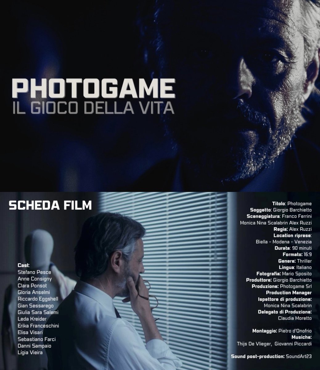 claudiamoretto_'s tweet photo. The post-production of our movie Photogame is amazingly progressing step by step and we can't wait to show it to you.
Thanks to the wonderful team who is developing a fantastic job with us.
Stay tuned, we are working for you! 🎬

#Photogame #movie #production https://t.co/qh2elrq47T