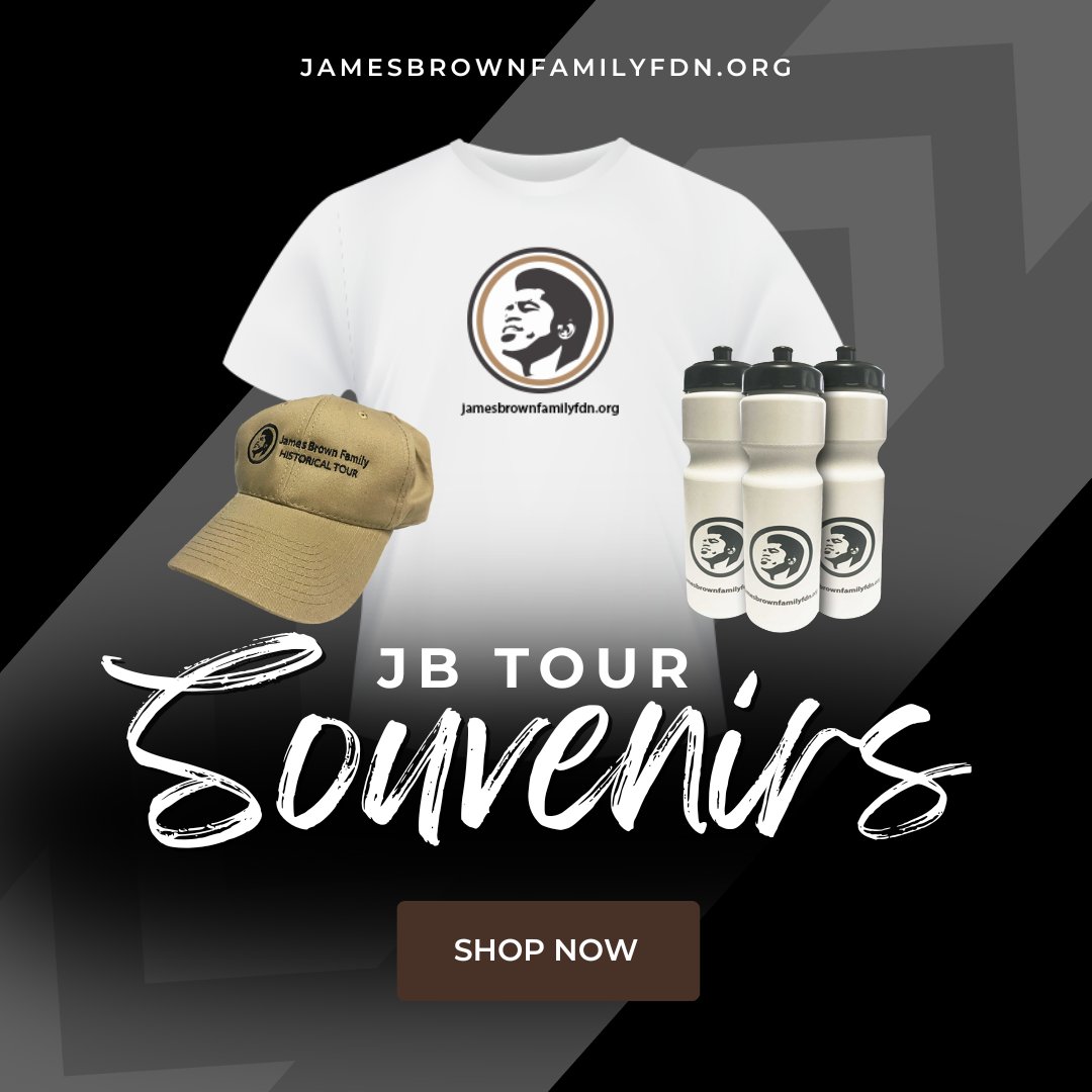 JamesBrownFF's tweet photo. Commemorate your James Brown Family Historical Tour with official merch!
🛍️ Shop now: https://t.co/it58mAxxPa

#JamesBrown #JBTourSouvenir #JBFHT #SoulPower https://t.co/n15TtLKoJt
