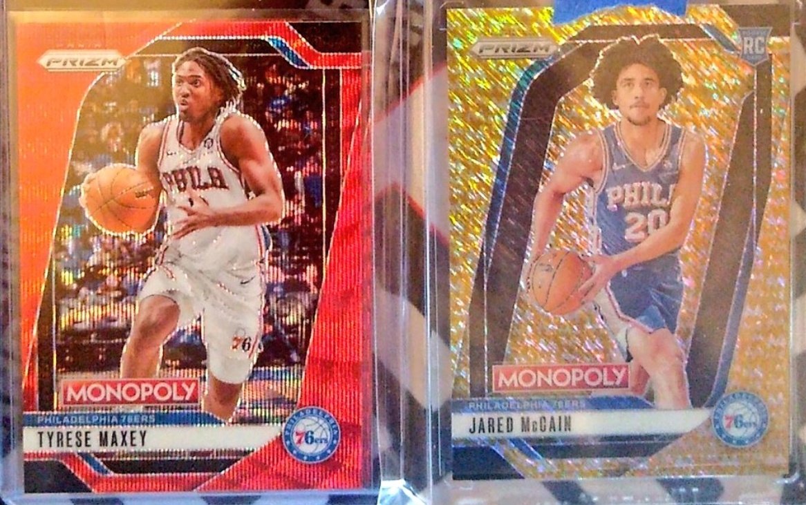 TresorSports's tweet photo. Last #Panini #Prizm #Monopoly #NBA #Basketball Break hits over 50 #Prizms &amp;

#Dame_Lillard Gold Millionaire Shimmer /500
#J_mccain_24 #Rookie Gold Millionaire Shimmer /500
#kingcarter2225 RC Orange Prizm /149
#CobyWhite Question Mark /25

10PM EST
#whatnot
https://t.co/gIpNkkcczZ https://t.co/Czn7EpNzFS