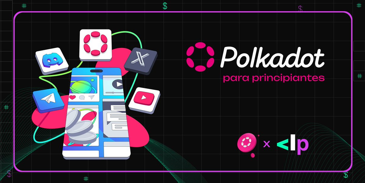 ¿Qué es Polkadot? 🤔

🟢Se viene un eventazo: CLP x <a href="/Polkadot/">Polkadot</a> 🎉

🤓¡Acompáñanos en este hilo y súmate a conocer más de este proyecto!