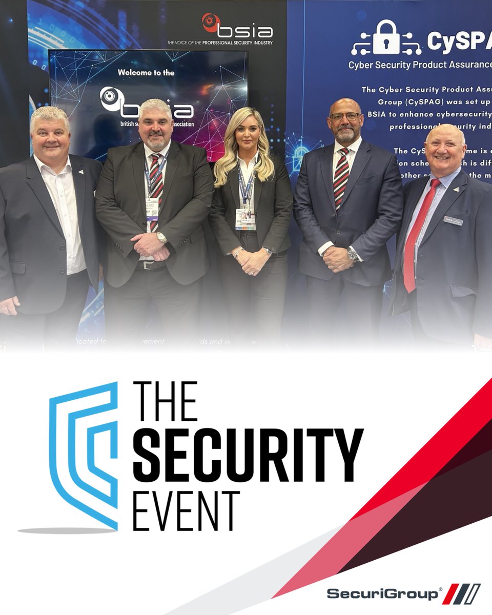 SecuriGroup Systems (@securigsystems) on Twitter photo It was a great day yesterday for our leadership team at the security event in Birmingham!
Read More: securigroupsystems.co.uk/component/easy…
#Security #CounterTerrorism #BSIA #SecuriGroup #TheSecurityEvent It was a great day yesterday for our leadership team at the security event in Birmingham!
Read More: securigroupsystems.co.uk/component/easy…
#Security #CounterTerrorism #BSIA #SecuriGroup #TheSecurityEvent