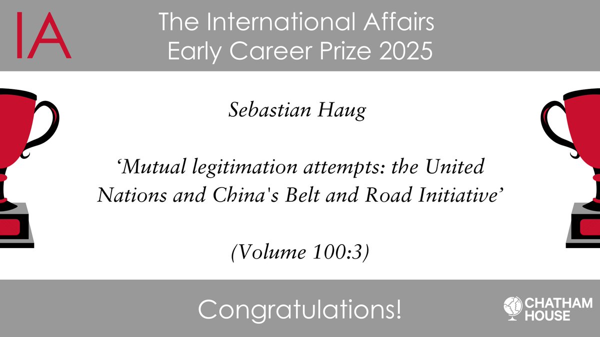 International Affairs (@iajournal_ch) on Twitter photo We are super happy to announce that <a href="/SebHaug/">Sebastian Haug</a> (of @idos_research) has won our Early Career Prize 2025! 🏆
📑Read the winning article: doi.org/10.1093/ia/iia…
🎉Congratulations to the winner and the authors of our shortlisted articles! Find the list here > medium.com/international-… We are super happy to announce that <a href="/SebHaug/">Sebastian Haug</a> (of @idos_research) has won our Early Career Prize 2025! 🏆
📑Read the winning article: doi.org/10.1093/ia/iia…
🎉Congratulations to the winner and the authors of our shortlisted articles! Find the list here > medium.com/international-…