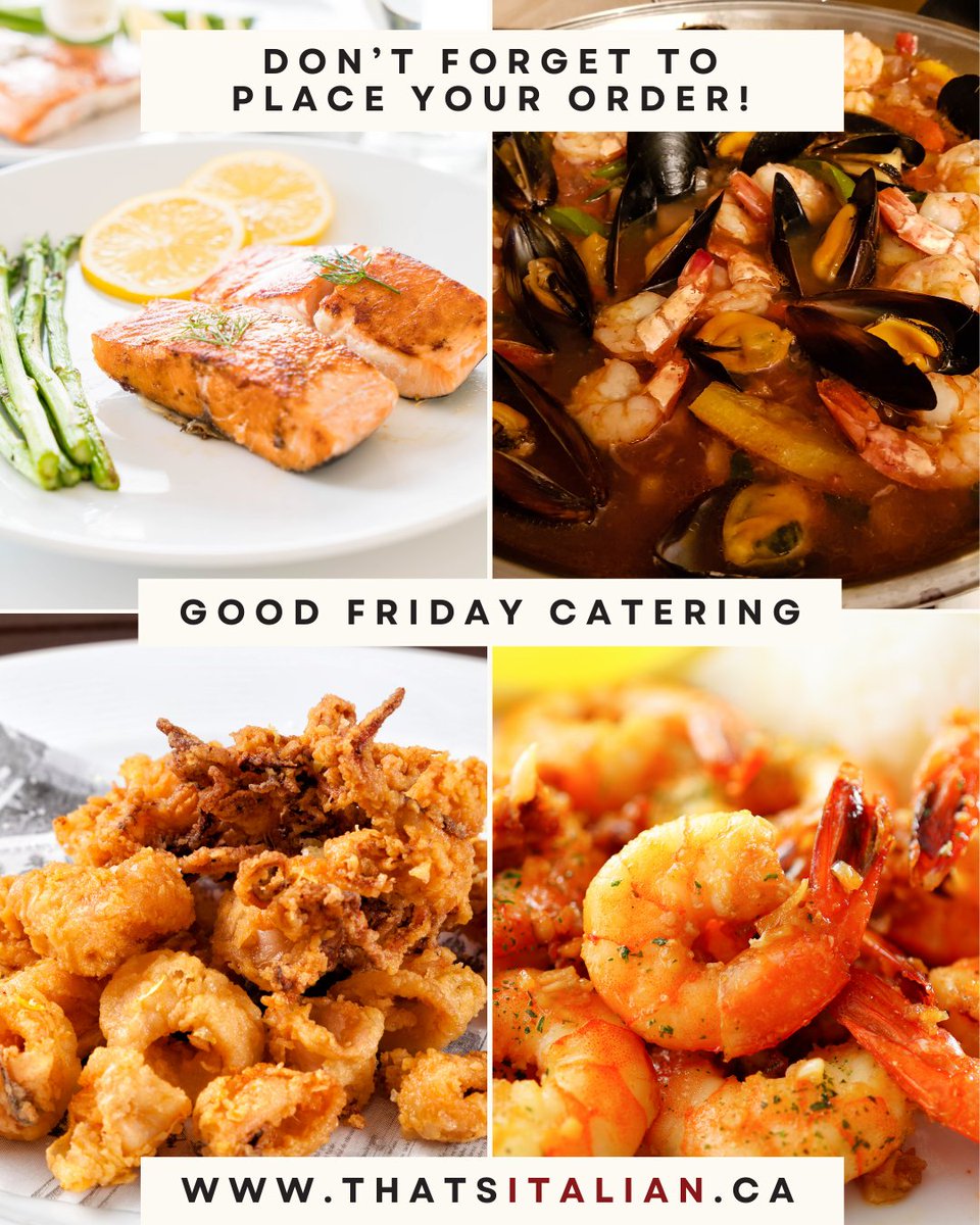 Thats_Italian's tweet photo. We're placing our seafood order this week, so don't be left behind! Put your order in for Good Friday and let That's Italian take away the stress of cooking your fish.  View our menu and order online at https://t.co/9ZWS6UEqNt . Remember to shop small and keep it local! https://t.co/o9NZARNy0Y