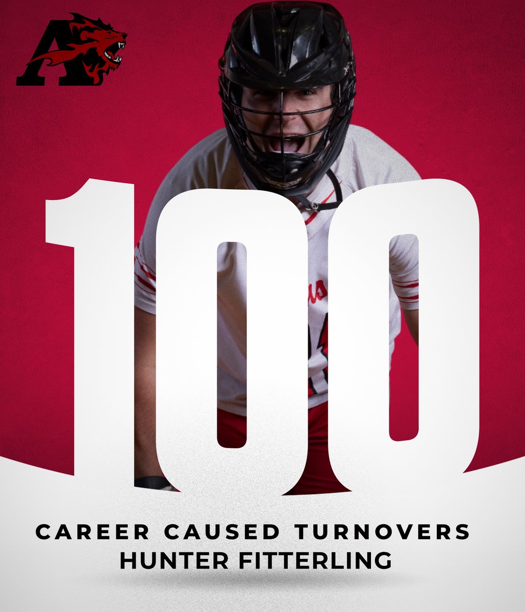 Albright Lions (@albrightlions) on Twitter photo Yesterday, <a href="/albrightlax/">Albright Lacrosse</a> Hunter Fitterling recorded his 100th and 101st career caused turnover.
Fitterling has at least one caused turnover in 11 of 12 games and leads the Commonwealth with 29 total caused turnovers this season.
Congratulations, Hunter! Yesterday, <a href="/albrightlax/">Albright Lacrosse</a> Hunter Fitterling recorded his 100th and 101st career caused turnover.
Fitterling has at least one caused turnover in 11 of 12 games and leads the Commonwealth with 29 total caused turnovers this season.
Congratulations, Hunter!