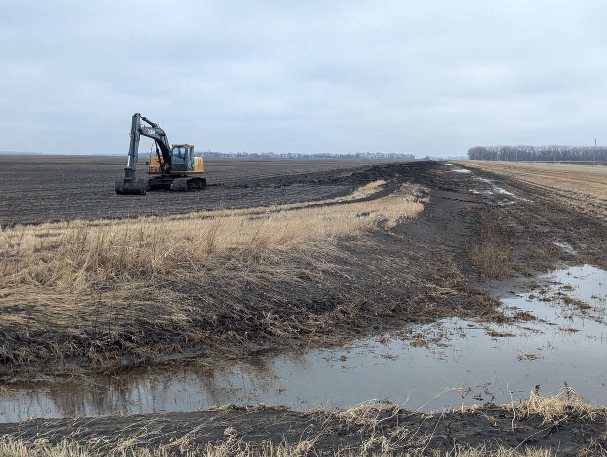 Poor drainage is a drag on yield, your topsoil that blew off and blocking the culvert is even worse. Are you still using inaccurate government given soil ratings? SMH,  get current accurate Specs of that farm at aglandspecs.com