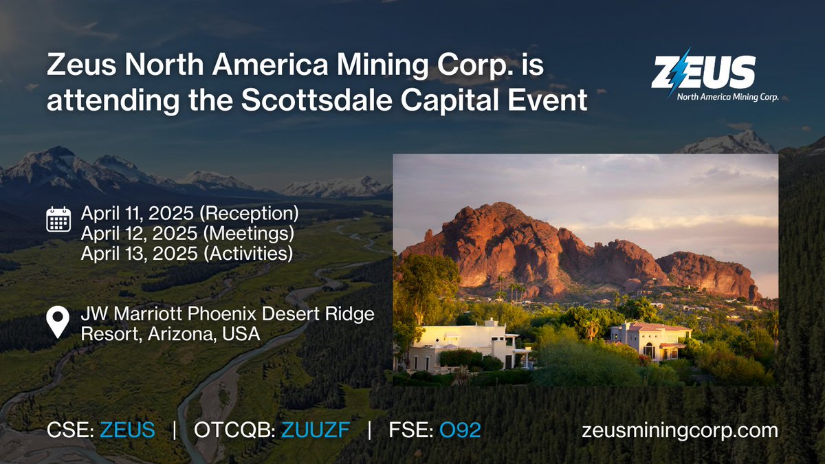 Zeus North America Mining Corp (CSE: ZEUS) tweet media