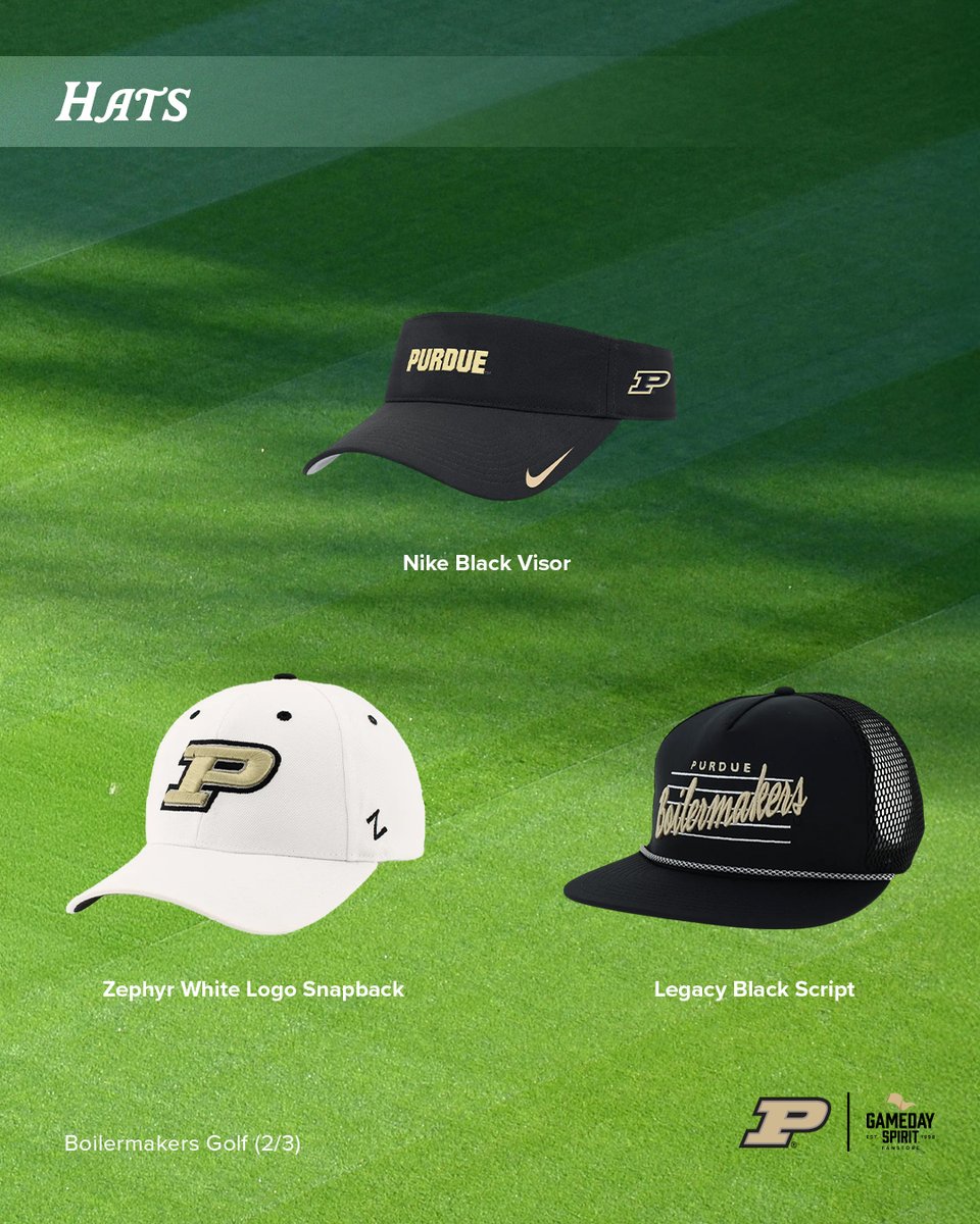 gameday_purdue's tweet photo. Hats perfect for the fairway👇
https://t.co/D57jKToAac https://t.co/HCWKrettlW