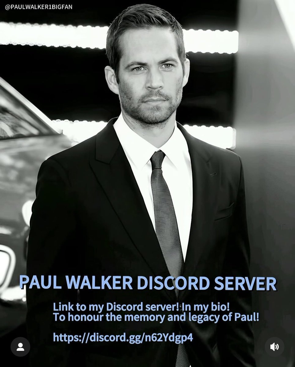 paulwalker_bae's tweet photo. Link to my Discord server! 
To honour the memory and legacy of Paul! 

https://t.co/g7Xbux2T2C

———————-
 https://t.co/aqLbTSrBVK https://t.co/isPLU5SryR