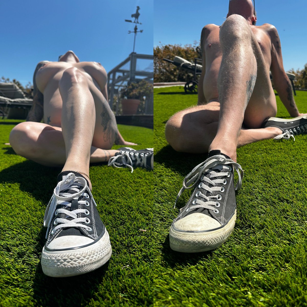 Always been more of a chucks girl than a heels girl, so for day 10 #30DaysOfLingerie chucks are lingerie for <a href="/MK4fun2001/">MK4fun</a> and I