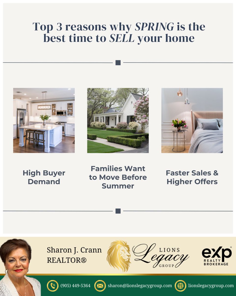 sharoncrann's tweet image. Did you know that Spring is typically the best time of year for the real estate market?

The first step is to evaluate your home and help you understand what it might sell for. Reach out today and we can start the home selling process together!

#springselling #homesellingtip