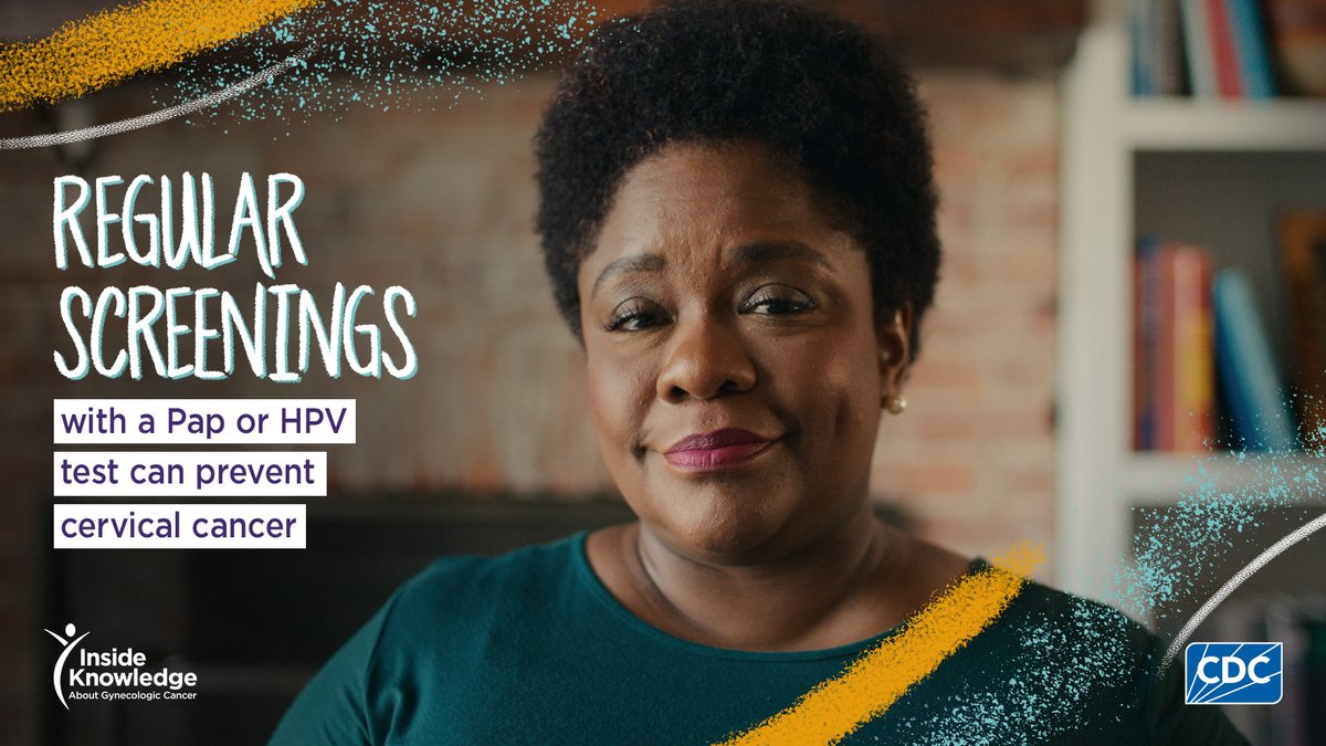 CDC_Cancer's tweet photo. Take control of your health by scheduling your next Pap or HPV test to screen for cervical cancer. https://t.co/eqbhATgFg8 https://t.co/lH9Ib3YwHa