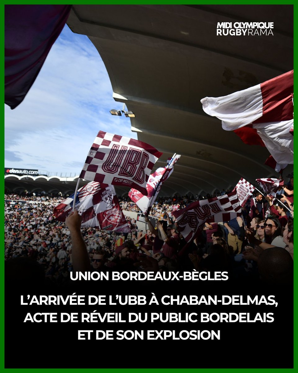 L’idée d’investir Chaban-Delmas a connecté l’Union Bordeaux-Bègles à un nouveau public, bien plus massif qu’espéré.

Nous vous avons raconté cela, en récoltant notamment les mots de ceux qui ont vécu ce changement d'antre > urls.fr/NhQM84