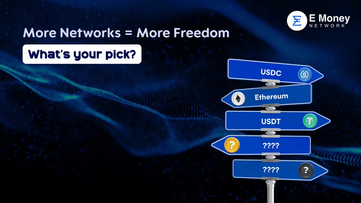 emoney_network's tweet photo. $ETH ✅
$SOL ✅
$BSC ✅
$EMYC ✅

More options mean more freedom.

Which network would you like to see next for collateral injection?

We’ll try to convince our devs. 😉

Drop your pick below 👇 https://t.co/EKd04SrLB8