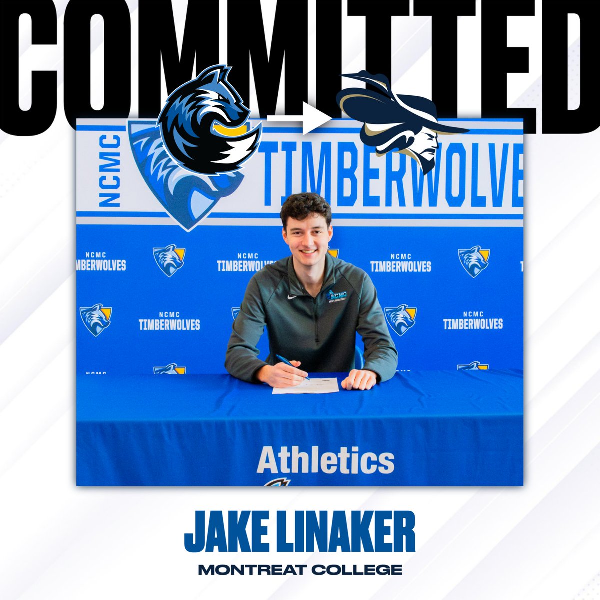 ncmichathletics's tweet photo. Congratulations to Jake Linaker on signing with NAIA Montreat College in Montreat, North Carolina, to continue his basketball career!

#Timberwolves https://t.co/lGq4tm1SH5