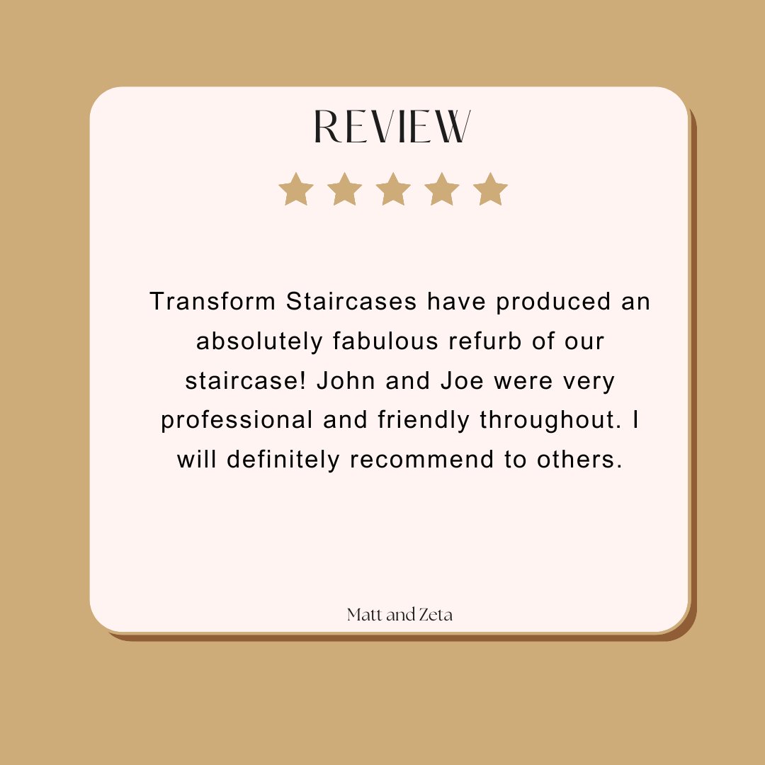 TStaircases's tweet photo. A Lovely Review From One Of Our Recent Customers

#Transform #staircase #customerreview #review #interiordesign #homedecor #refurbishent #renovation https://t.co/pq8SLm61Qz
