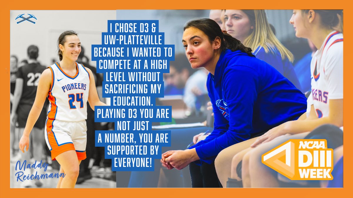 This week we’re celebrating what makes D3 special - the balance, the passion, the purpose. 💙🧡 

Check out why our athletes chose the D3 path &amp; what it means to them! 

#D3Week #WhyD3 #SwingTheAxe