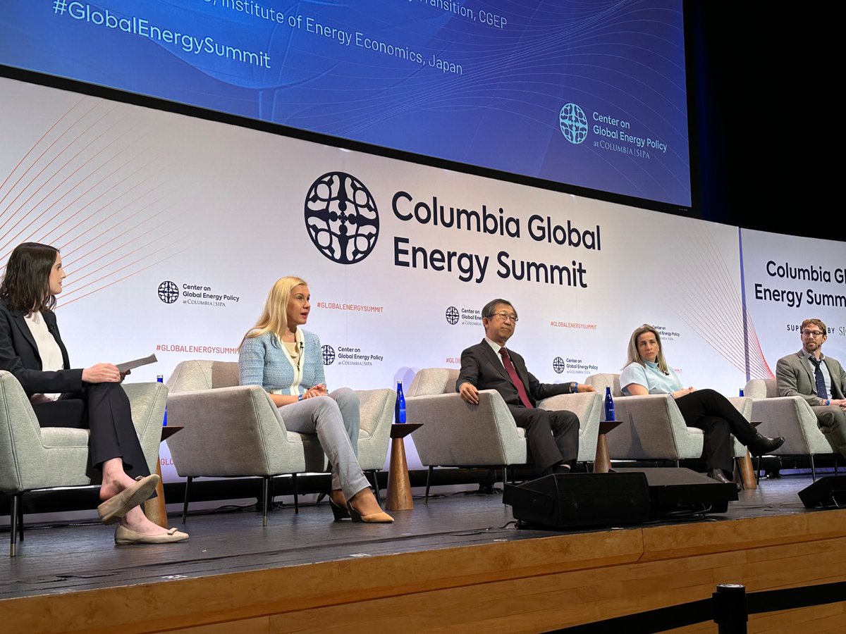Kadri Simson (@kadrisimson) on Twitter photo I participated in the panel where Trade Policy in an Increasingly Uncertain Global Economy was discussed. It was good to represent a boringly predictable Europe, explaining CBAM and what role Rus gas still plays. #GlobalEnergySummit
<a href="/ColumbiaUEnergy/">Center on Global Energy Policy</a> I participated in the panel where Trade Policy in an Increasingly Uncertain Global Economy was discussed. It was good to represent a boringly predictable Europe, explaining CBAM and what role Rus gas still plays. #GlobalEnergySummit
<a href="/ColumbiaUEnergy/">Center on Global Energy Policy</a>