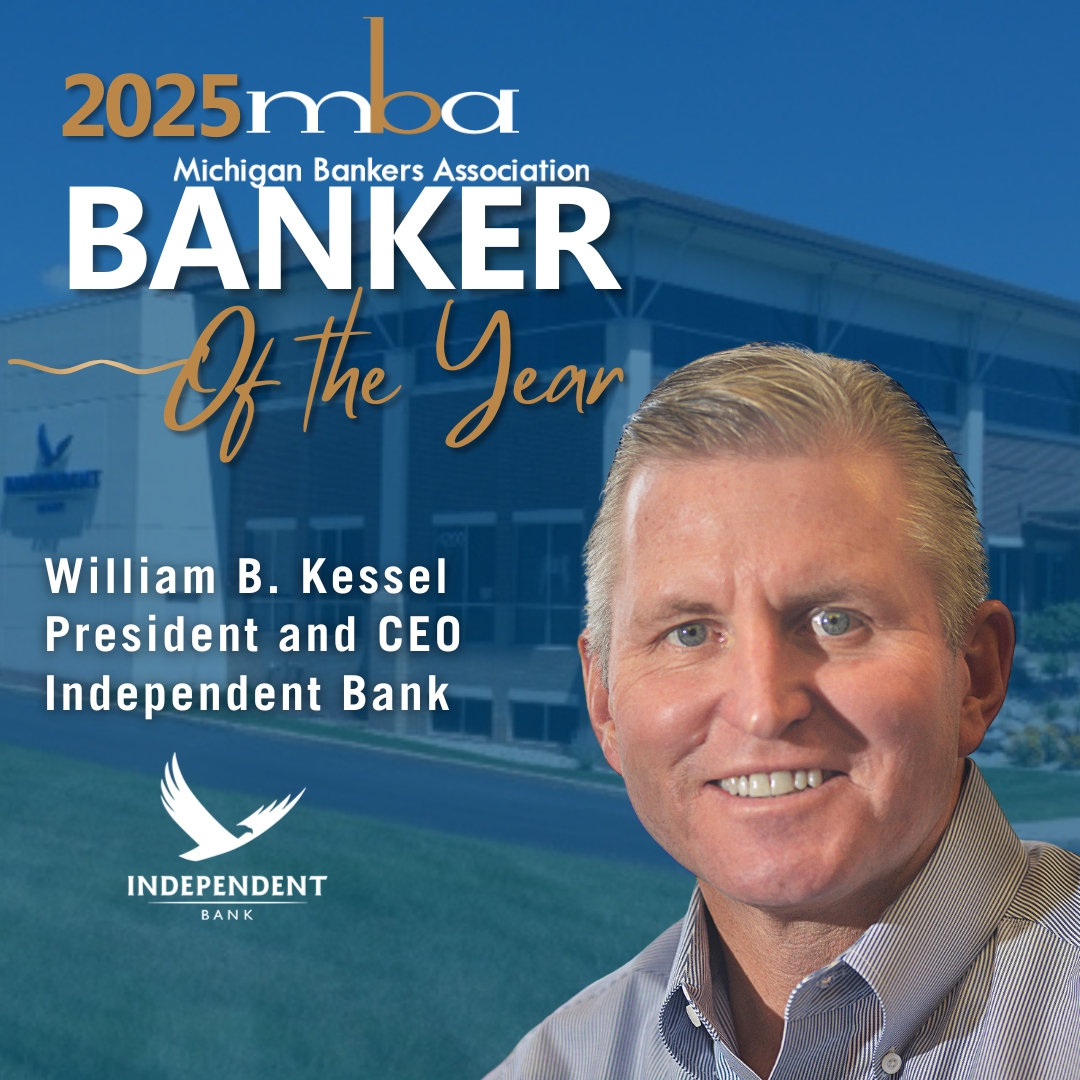 Michigan Bankers Association (@mibankers) on Twitter photo 🎉 Exciting news! The MBA proudly announces William B. (Brad) Kessel, President & CEO of <a href="/IndependentBank/">Independent Bank</a>, as the 2025 Banker of the Year! 🏆Join us in celebrating his remarkable contributions! Read more: conta.cc/3G4nrG5 🎉 Exciting news! The MBA proudly announces William B. (Brad) Kessel, President & CEO of <a href="/IndependentBank/">Independent Bank</a>, as the 2025 Banker of the Year! 🏆Join us in celebrating his remarkable contributions! Read more: conta.cc/3G4nrG5