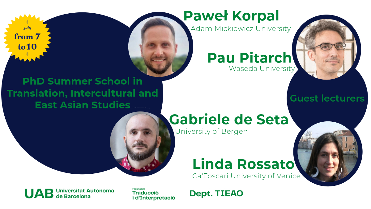 MIRAS (@miras_uab) on Twitter photo Ruth León-Pinilla, investigadora de #MIRAS, coorganitza amb el Dr. Roberto Figliulo l'Escola d'Estiu de Doctorat de <a href="/TraduccioUAB/">Traducció i Interpretació UAB</a> 🏫🌞
Inclou seminaris, tallers i tutories i s’adreça a estudiants de postgrau d'arreu 🌍
En trobareu tota la informació a webs.uab.cat/escola-doctora… 📲 Ruth León-Pinilla, investigadora de #MIRAS, coorganitza amb el Dr. Roberto Figliulo l'Escola d'Estiu de Doctorat de <a href="/TraduccioUAB/">Traducció i Interpretació UAB</a> 🏫🌞
Inclou seminaris, tallers i tutories i s’adreça a estudiants de postgrau d'arreu 🌍
En trobareu tota la informació a webs.uab.cat/escola-doctora… 📲