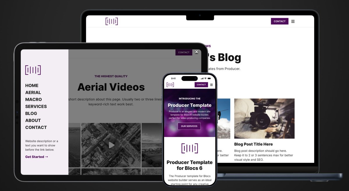 Introducing the entirely new PRODUCER template for @BlocsApp

Preview 👉 BlocsTemplates.com/producer/

Developed from scratch using BlocsLibrary.com