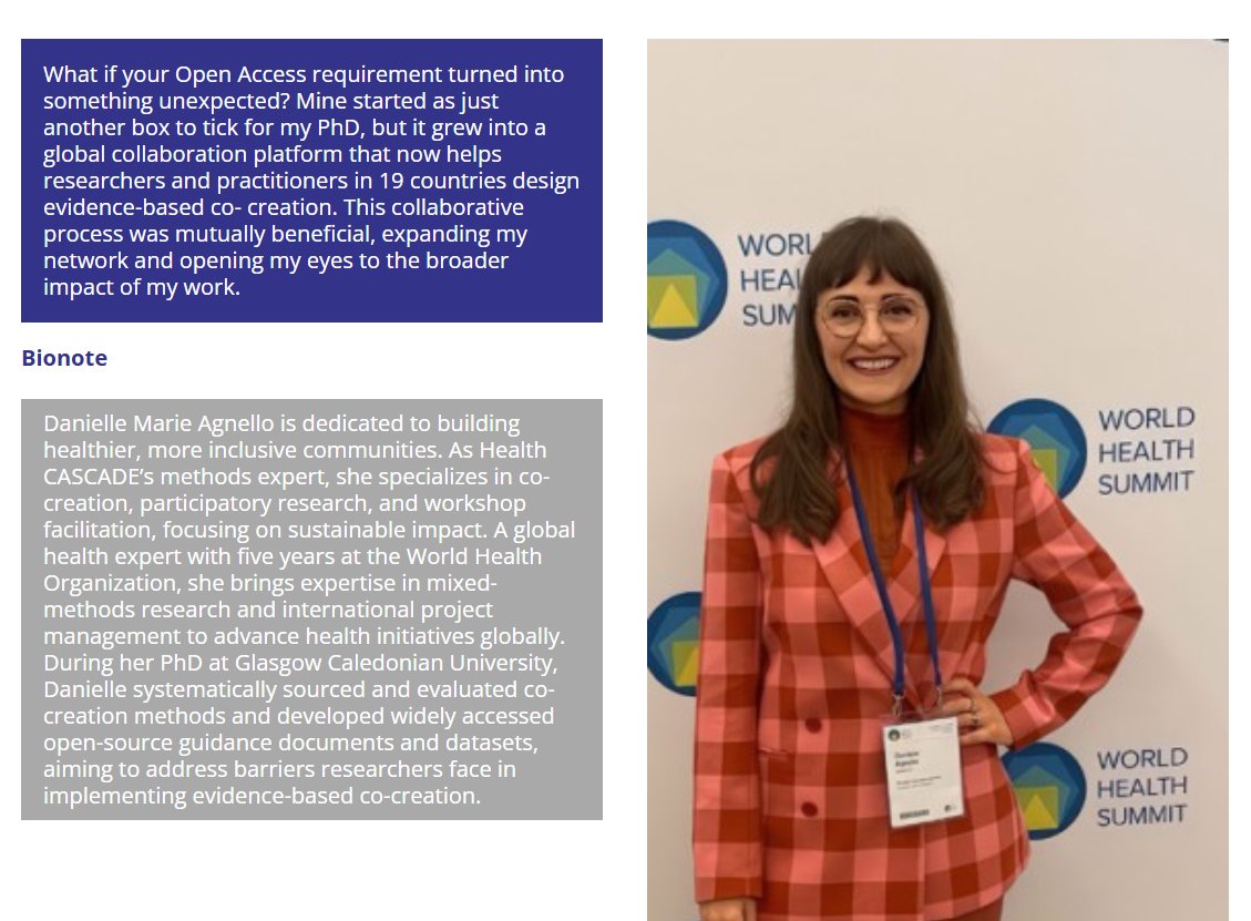 DannyAgnello_GH's tweet image. Proud to share how #OpenScience shaped my @health_cascade #PhD journey in the latest @Mariecurie_alum newsletter!
From global collab to building the #CoCreation Methods Selector Tool (now used in 22 countries!)
📖 Read: tinyurl.com/2fkwr9f4
🧰 Tool: tinyurl.com/6uxzdkzy