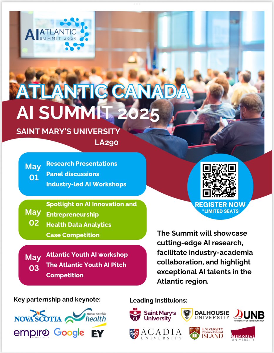 Upcoming Event: May 1-3, 2025 Limited Tickets! Register today! 

smu.ca/ai-summit/inde…