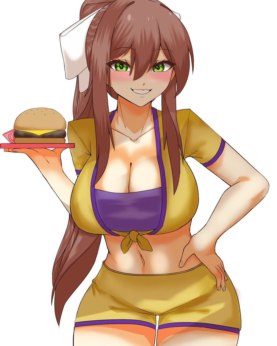 order up #ddlcmonika 's hot to go! #ddlc