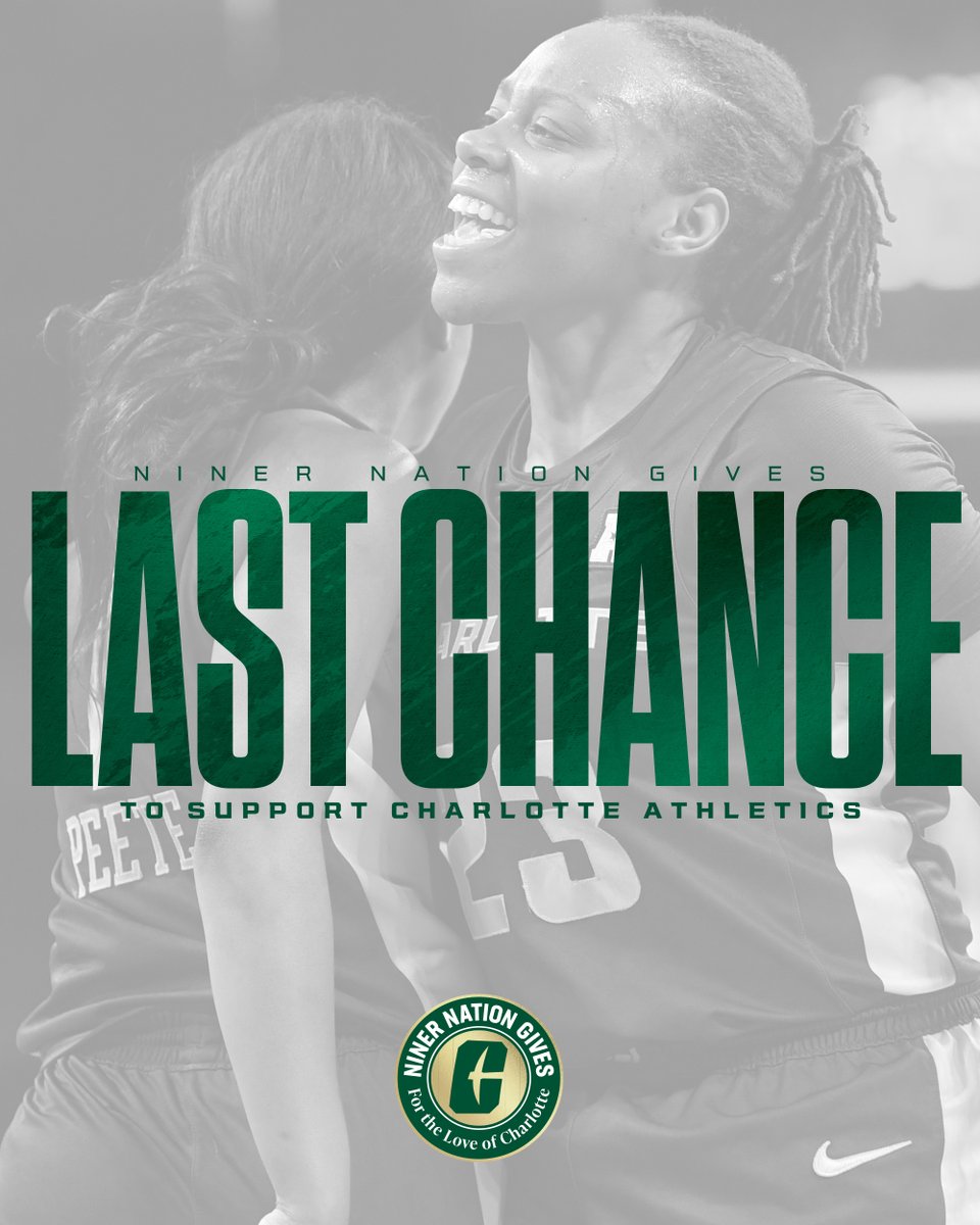 🚨It’s the final hour!🚨

Help us finish #NinerNationGives strong!

🔗» clt49e.rs/NNG25