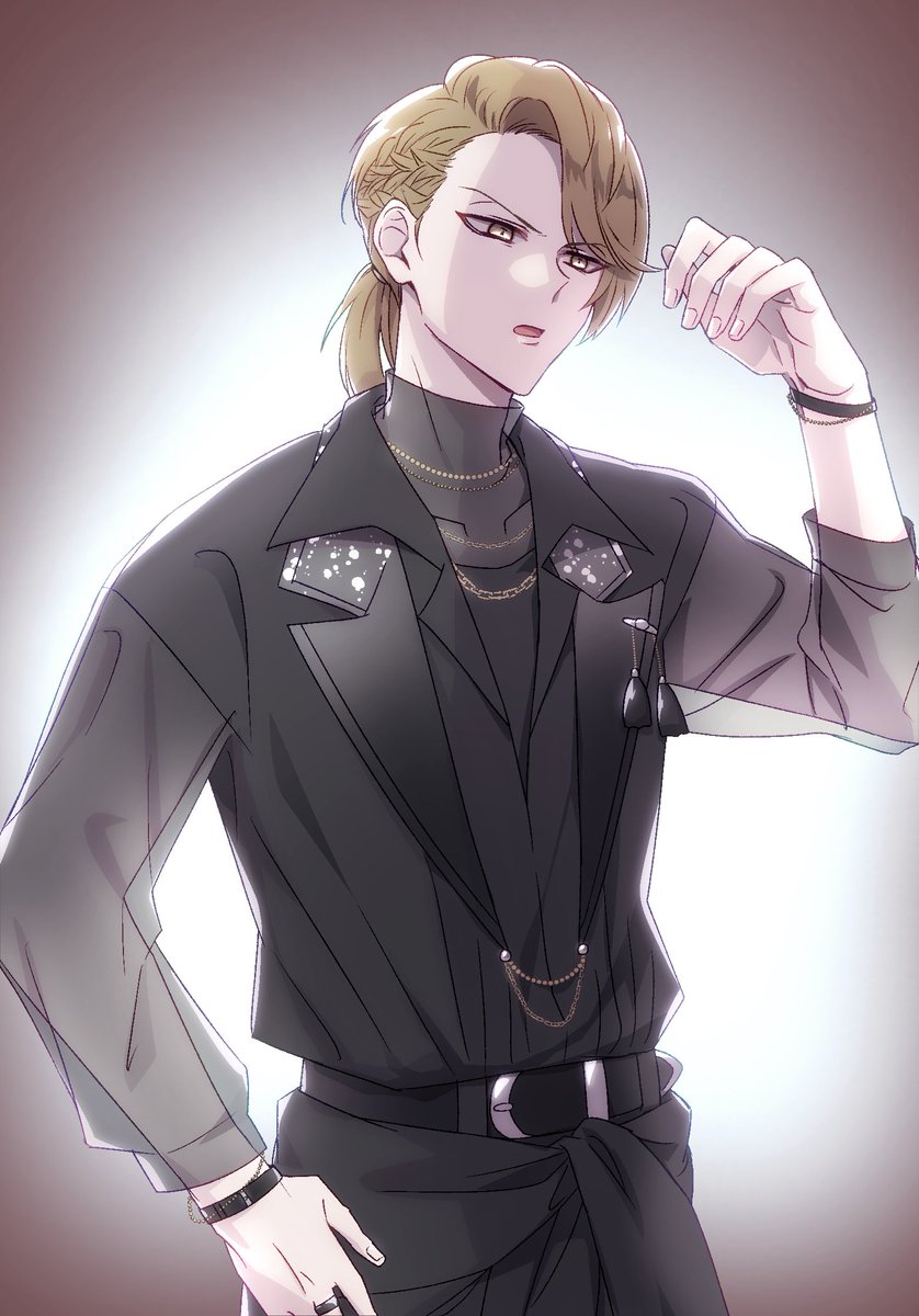 マシュマロからリクエスト頂きました、ありまくん。
そういえばびおぴ衣装普通の等身で描いた事なかった！という事で透け感ありまくん。