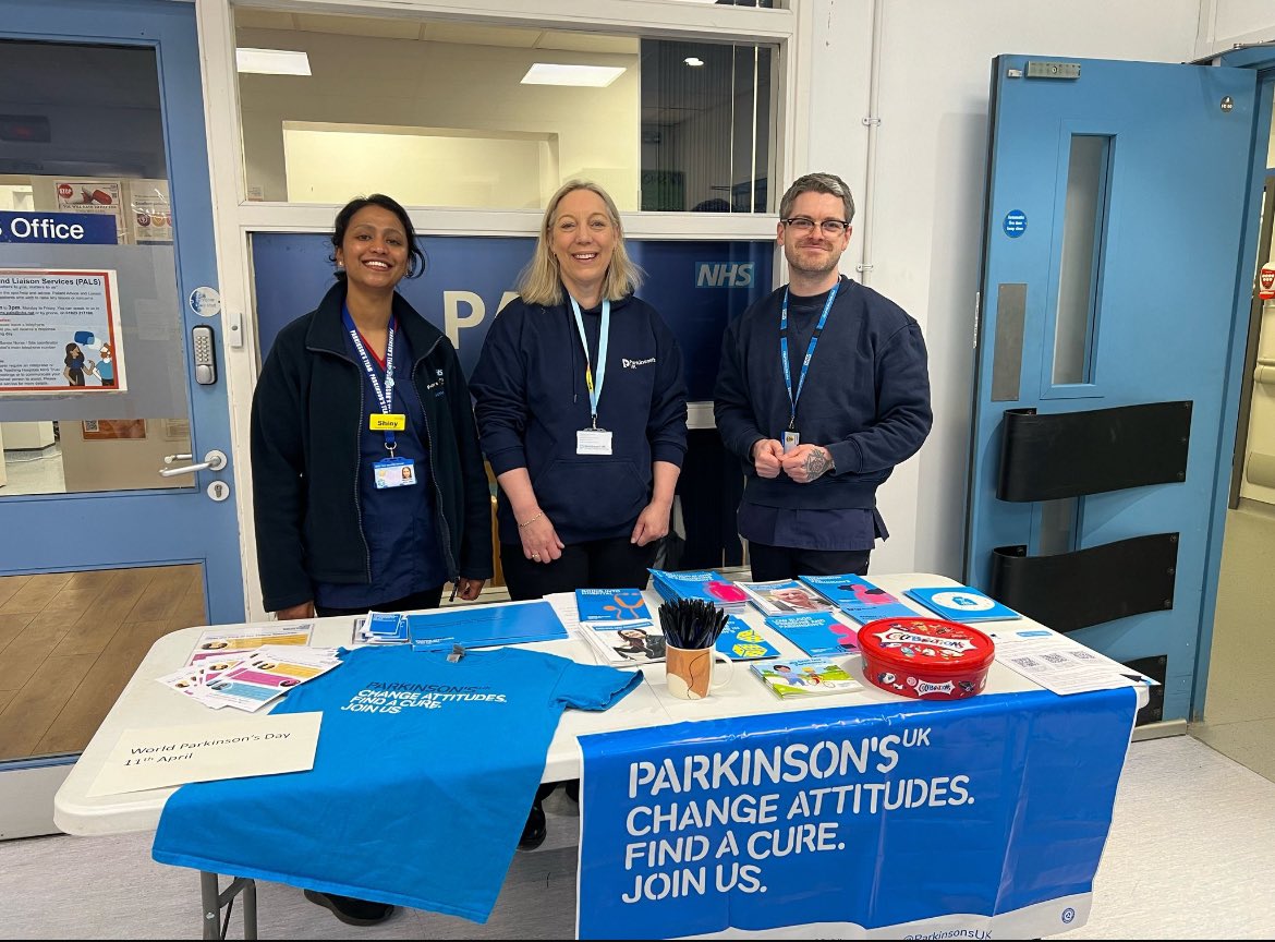 It's fantastic to see our Parkinson's practitioners raising awareness today alongside Parkinson's UK as part of Parkinson's Awareness Week at our trust.