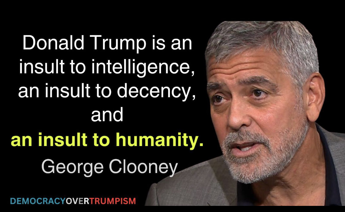 Drop a like  💙  if you agree with George Clooney! 👍