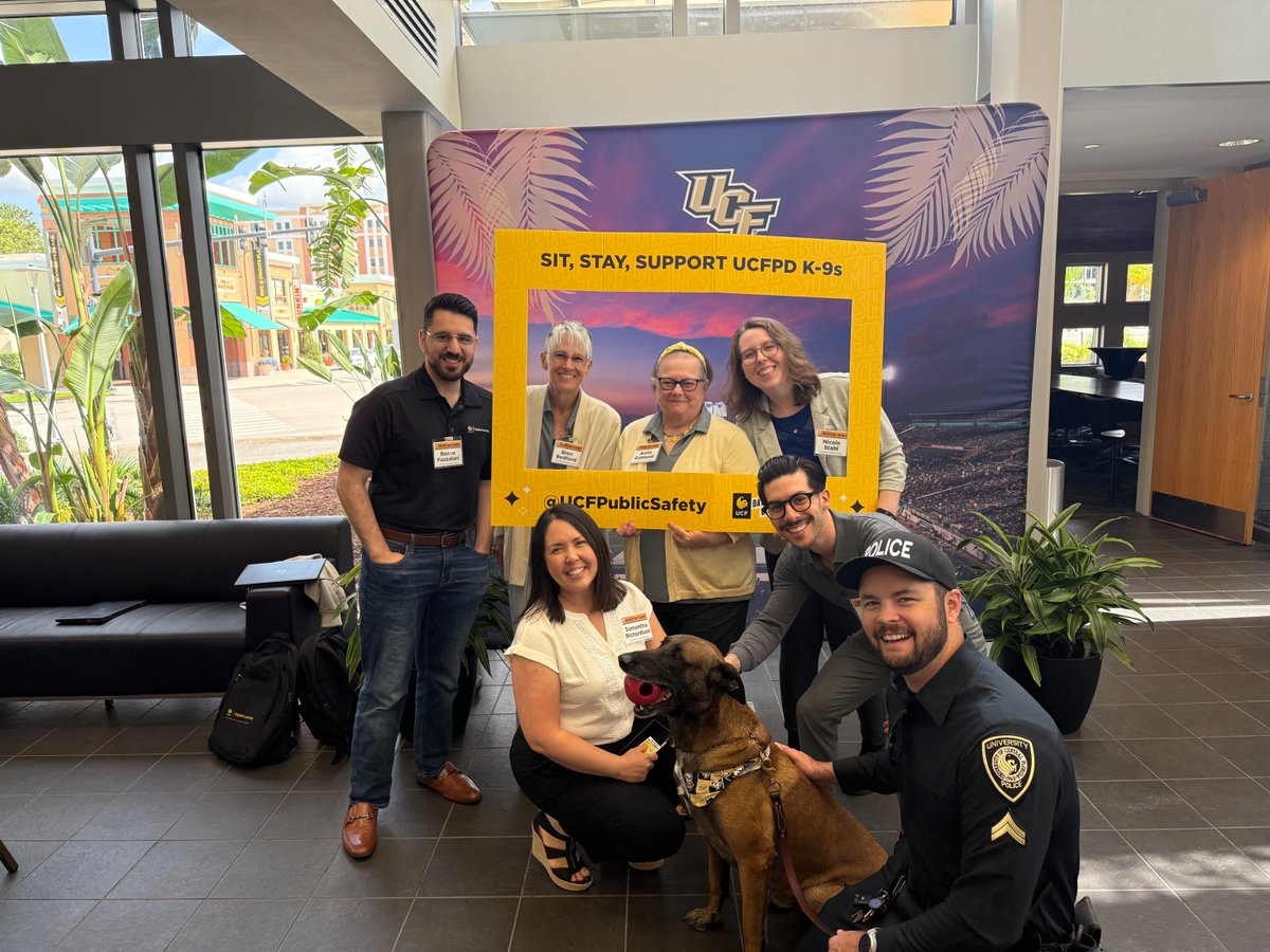 🐾  <a href="/UCFPolice/">UCF Police Department</a> are on campus showing off their paw patrol around campus during <a href="/UCF/">UCF</a>'s Day of Giving! 
 
They stopped by our Florida Online Innovation Summit with Zeus from their explosive detection unit.
 
#UCFDayofGiving #FLInnovationSummit