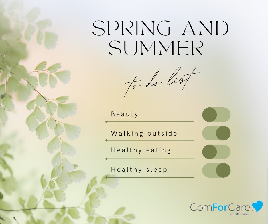 Spring is here! Time to get outside and enjoy the beautiful weather! 

Need companion care or more information about activities of daily living, learn more at ow.ly/nRoO50VnLk2

#comforcare #healthandwellness #careforseniors
