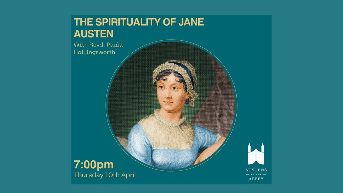 ✨ TODAY  ✨
The Spirituality of Jane Austen — a unique event exploring the deeper, soul-stirring themes behind Austen’s beloved works. 📖💫

🎟️ Grab your ticket on the door and step into the heart and mind of Jane Austen
