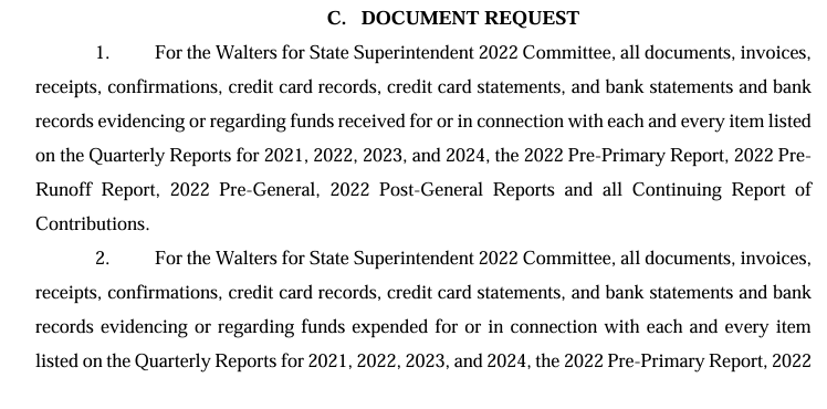dylantbrown's tweet photo. The OK Ethics Commission is set to talk about OK Supt. Ryan Walters case where they don't know who donated to his campaign. He was sent a notice last month that they would pursue prosecution and he had 20 days to respond. 
https://t.co/XL9ZEUGP9m https://t.co/vweja03rFV