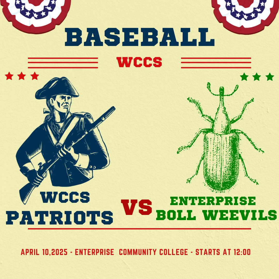 The Patriots are on the road today to take on Enterprise #gopatriots #wccs