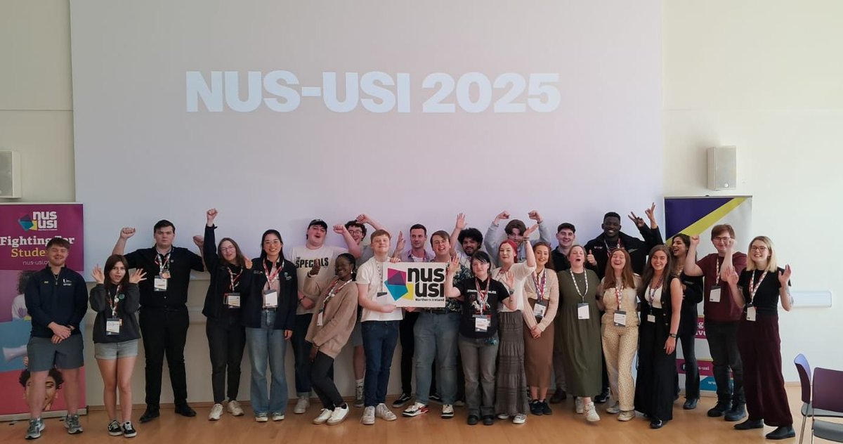 The sun is shining and student leaders from right across Northern Ireland are here today in @srcsu_ Armagh today for NUS-USI 2025! ☀️

Thanks to everyone for an inspiring day of campaign planning and action! Safe home!

#NUSUSI2025