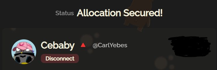 CarlYebes's tweet photo. 2/3 Approved!! 

Secured my presale allocation for both @blaze_stream  and @Boithebear 🤝✨

Thankful for the opportunity to support these projects.

Next would be @Experiments_io , hoping and praying to be accepted in the final wave🙏✨