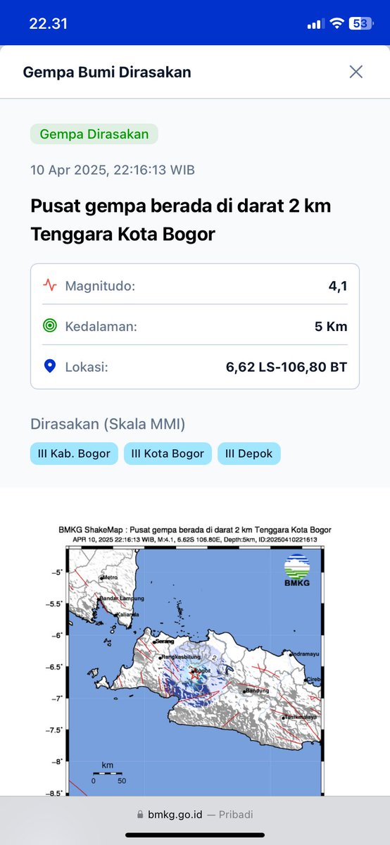 muzzzag's tweet photo. @selvianandaa @infoBMKG cek di website udah ada kak https://t.co/8XAicwOP0U