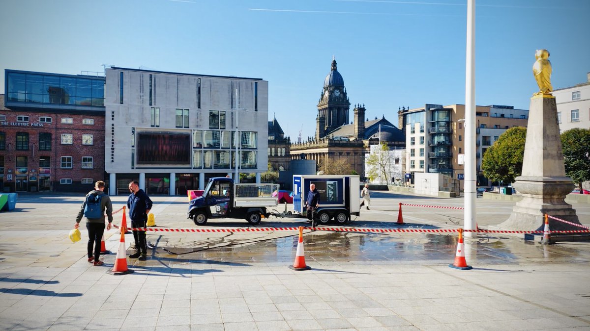 millsqleeds's tweet photo. Shoutout to @LeedsBID & their amazing #StreetRangers team for giving Millennium Square its annual deep clean! π§Όπͺ
Your work keeps the square looking its best β just in time for a big summer ahead π
#MillenniumSquareLeeds #LeedsBID #StreetRangers #LeedsEvents https://t.co/czmX9z6ZcI