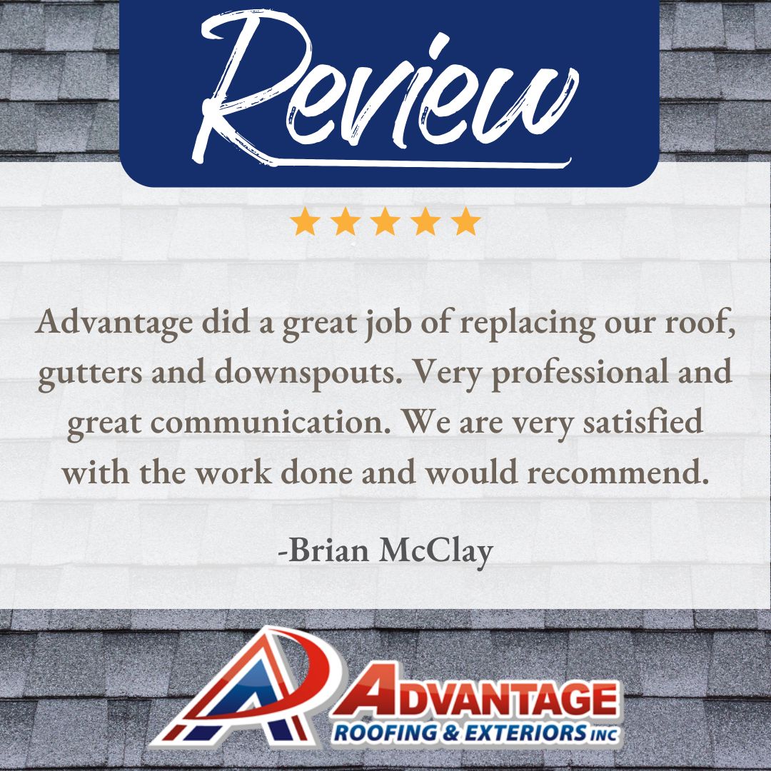 AdvantageRoof's tweet photo. We extend our sincere thanks to Brian for trusting us with the exterior of his home. Your confidence in our team means everything, and we remain committed to delivering exceptional service with every project. ✨🏡
---
 #AdvantageRoofingandExteriors #RoofRepair #Gutters https://t.co/8RuL1TpOal